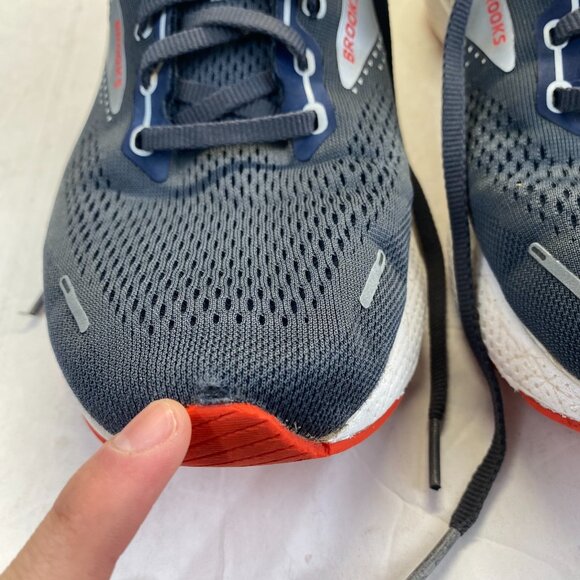 Brooks Adrenaline GTS 22 Men\'s Size 10  D Running Shoes Navy Gray 1103661D435 main image 13